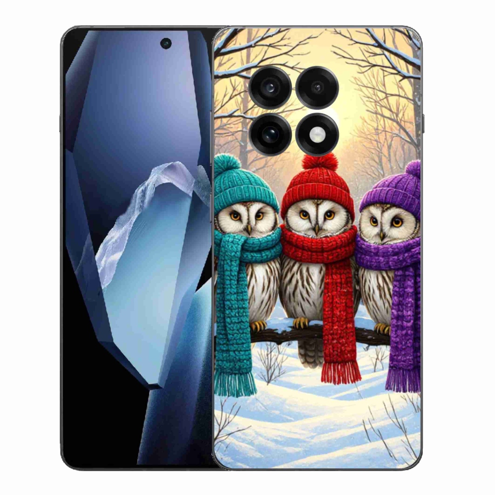 Gélový kryt mmCase na One Plus 13R - soví priatelia