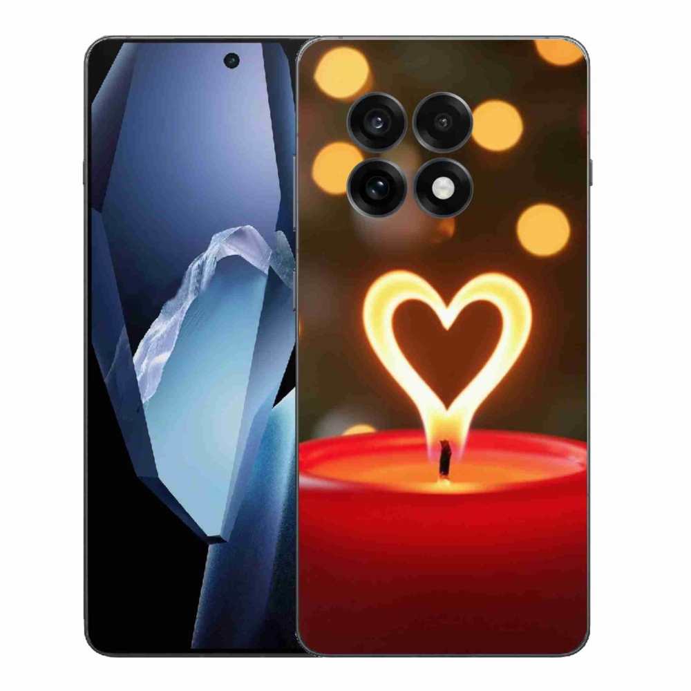 Gélový kryt mmCase na One Plus 13R - srdce z plameňa