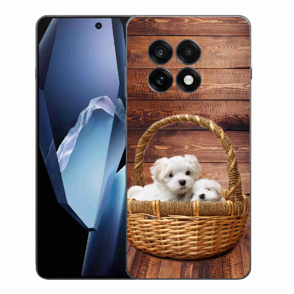 Gélový kryt mmCase na One Plus 13R - šteniatka