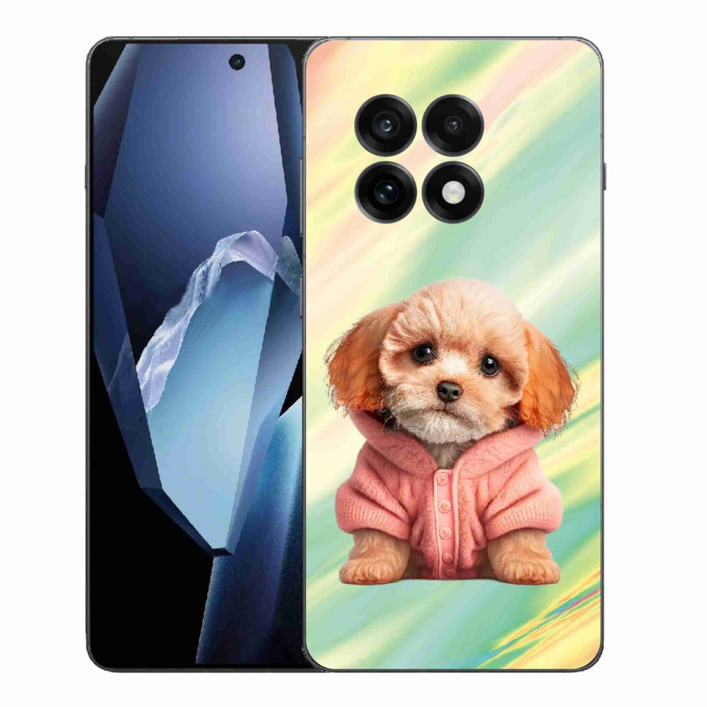 Gélový kryt mmCase na One Plus 13R - šteňa vo svetri