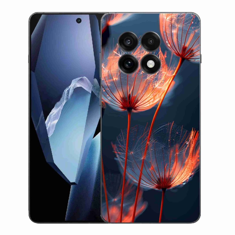 Gélový kryt mmCase na One Plus 13R - svetielkujúce páperie