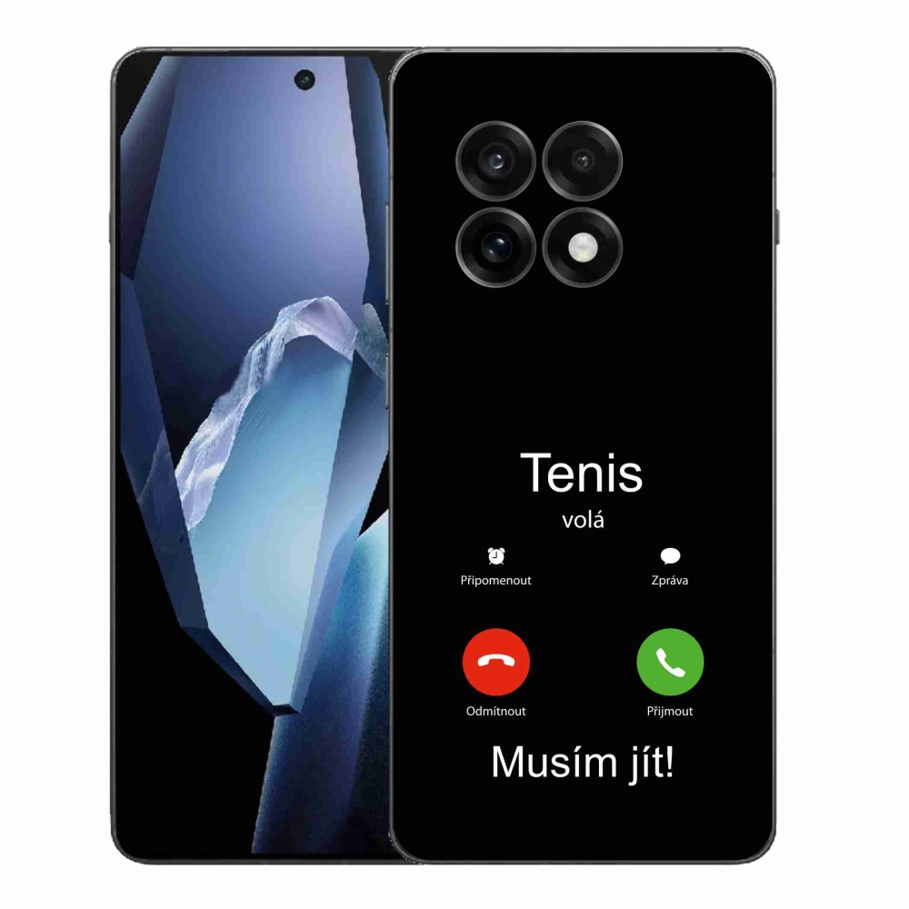 Gélový kryt mmCase na One Plus 13R - tenis volá čierne pozadie