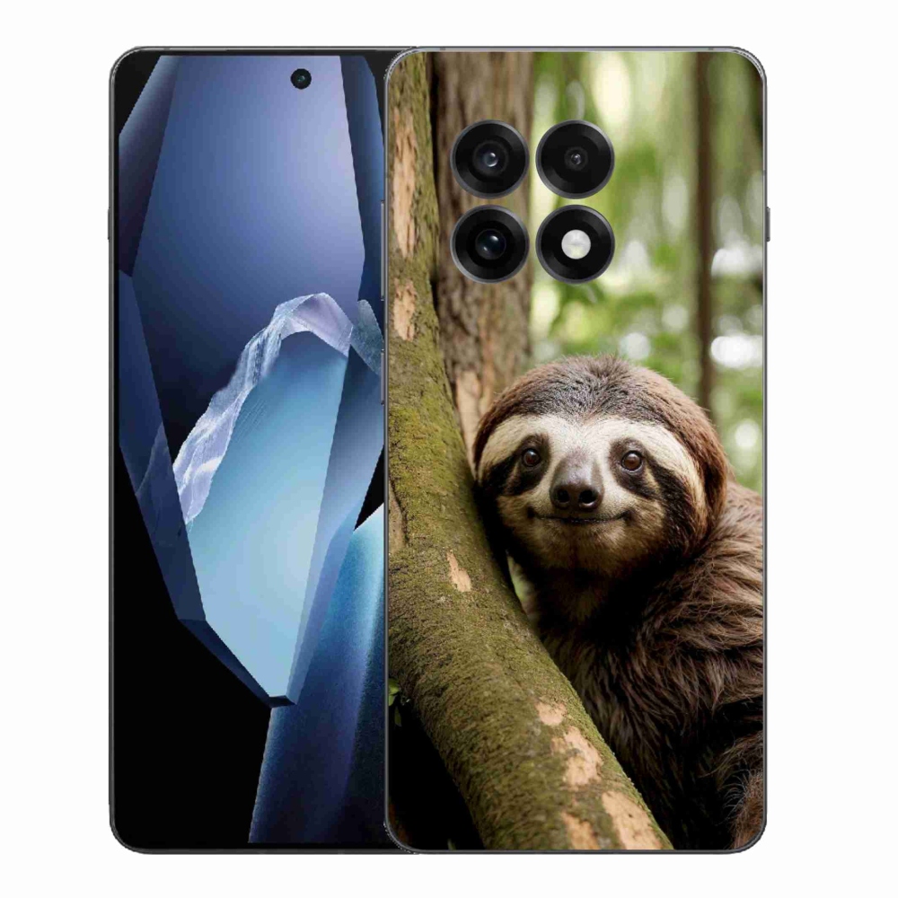 Gélový kryt mmCase na One Plus 13R - usmievavý leňochod