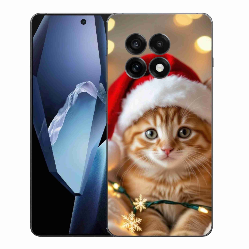 Gélový kryt mmCase na One Plus 13R - vianočné mačiatko
