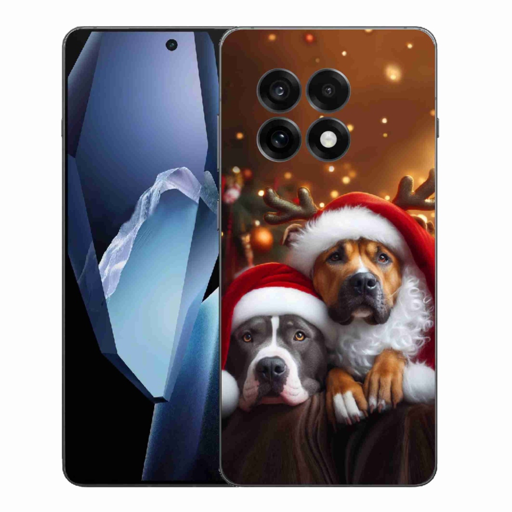 Gélový kryt mmCase na One Plus 13R - vianočné psy