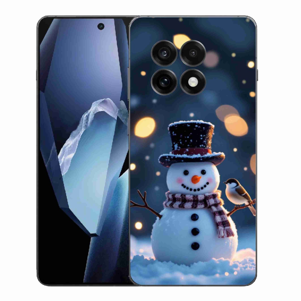 Gélový kryt mmCase na One Plus 13R - vianočný snehuliak