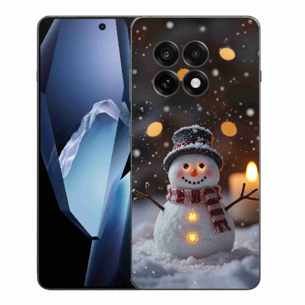 Gélový kryt mmCase na One Plus 13R - veselý snehuliak