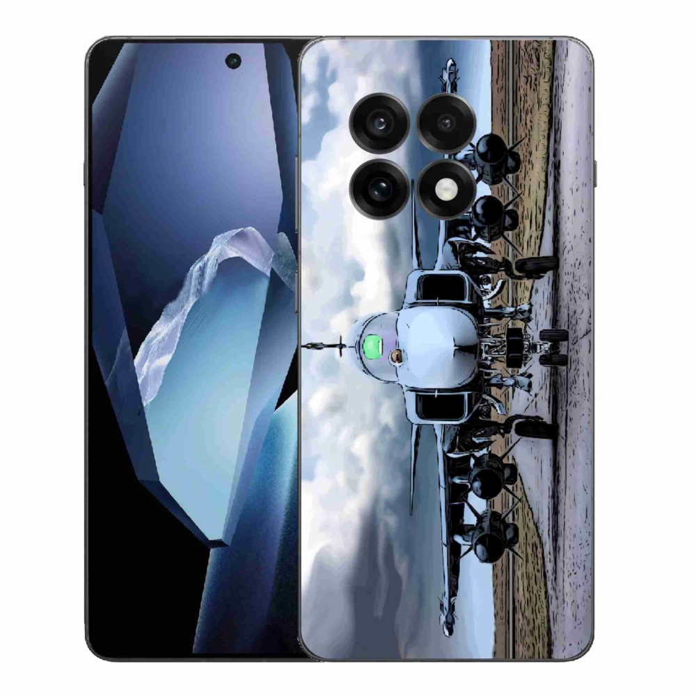 Gélový kryt mmCase na One Plus 13R - vojenské lietadlo