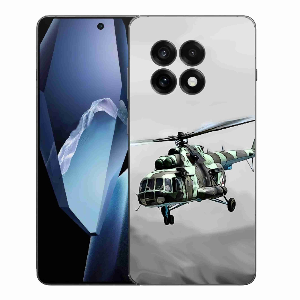 Gélový kryt mmCase na One Plus 13R - vojenský vrtuľník
