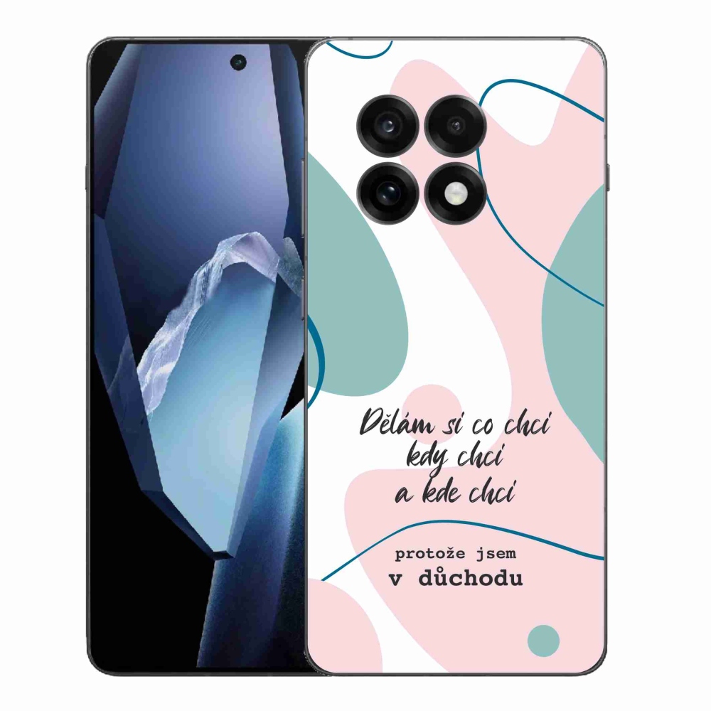 Gélový kryt mmCase na One Plus 13R - vtipný text 10 biele pozadie