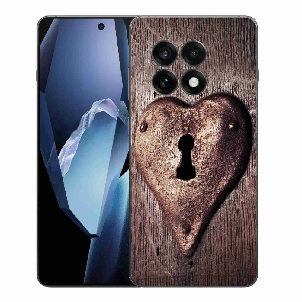 Gélový kryt mmCase na One Plus 13R - zámok v tvare srdca