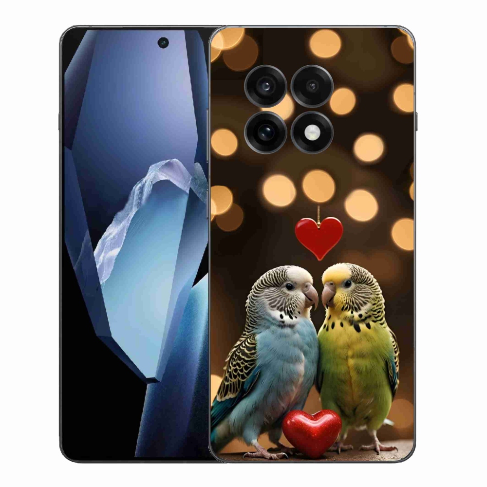Gélový kryt mmCase na One Plus 13R - zamilovaní papagáje