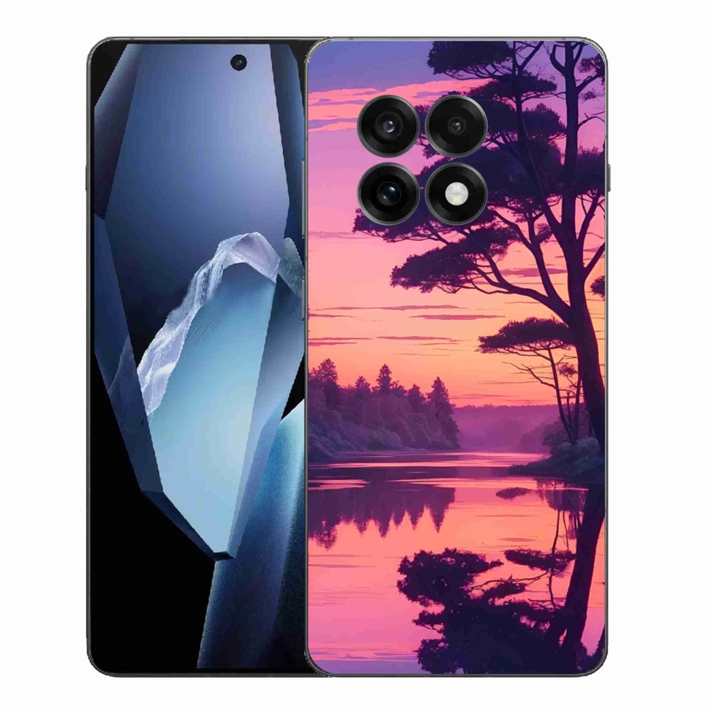 Gélový kryt mmCase na One Plus 13R - západ slnka nad jazerom