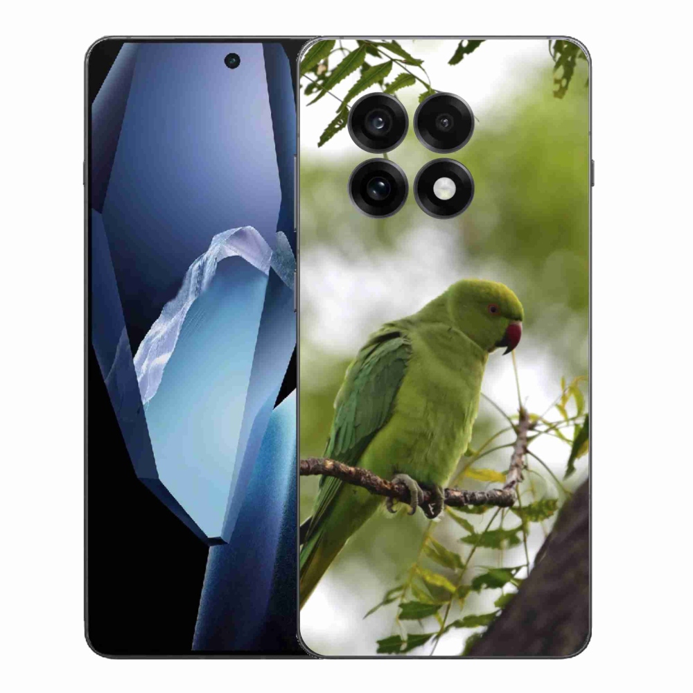Gélový kryt mmCase na One Plus 13R - zelený papagáj