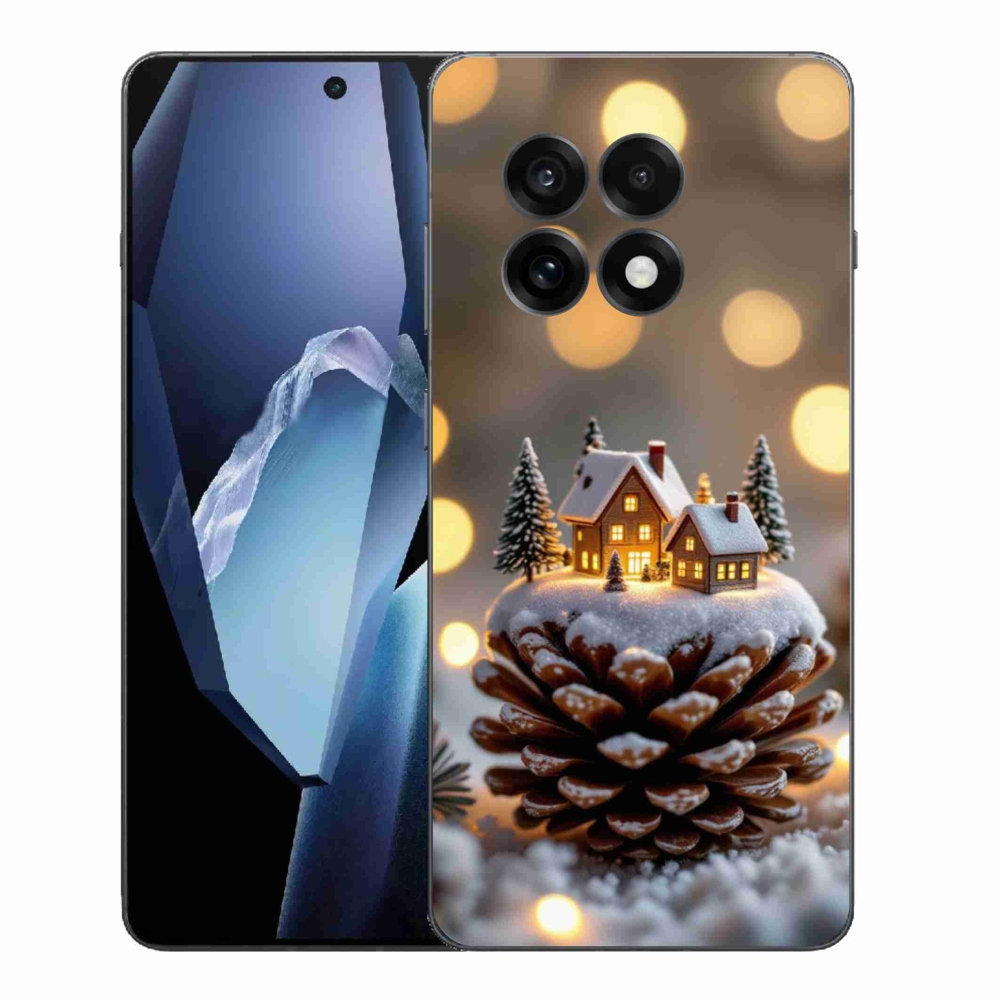 Gélový kryt mmCase na One Plus 13R - zimná dedinka