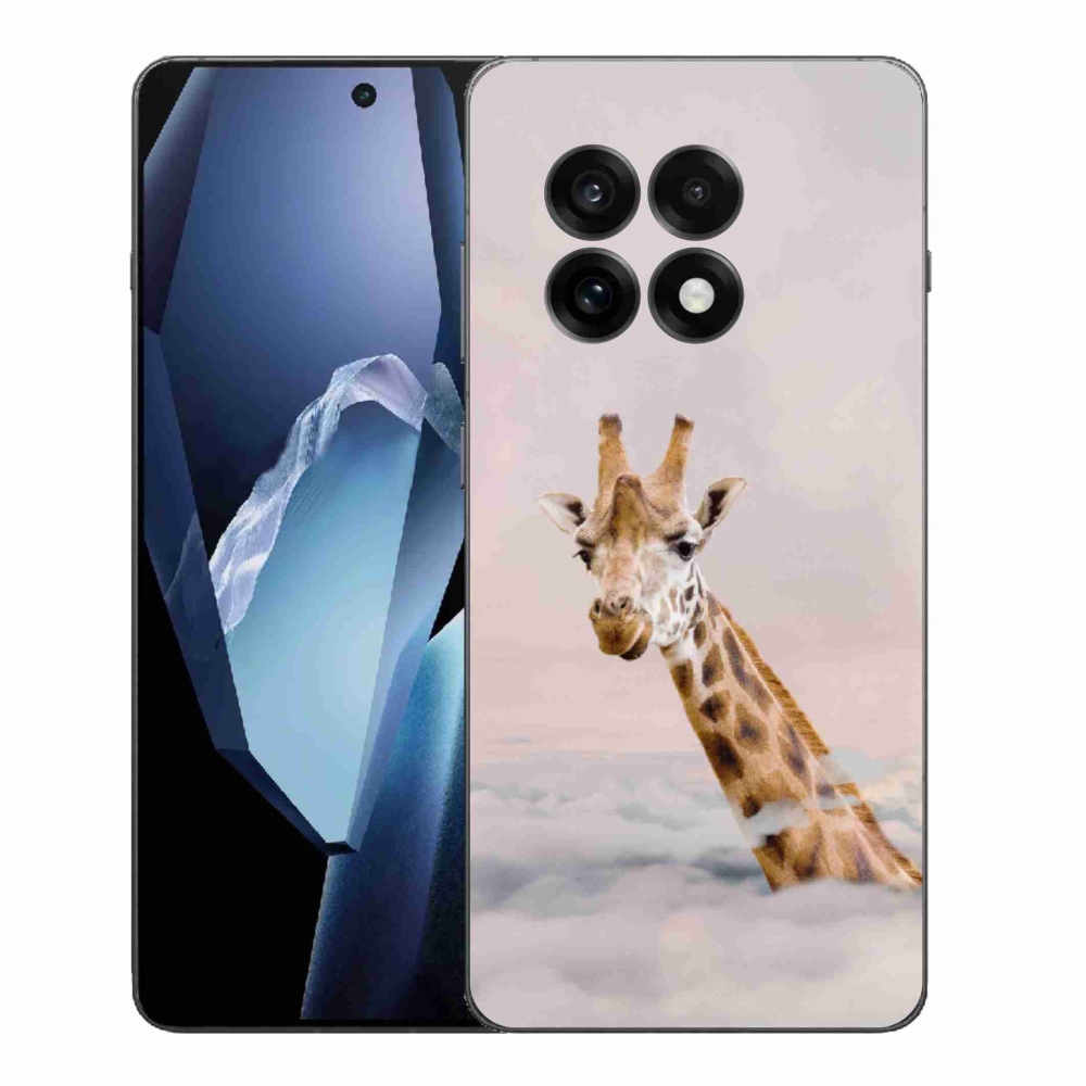 Gélový kryt mmCase na One Plus 13R - žirafa v oblakoch