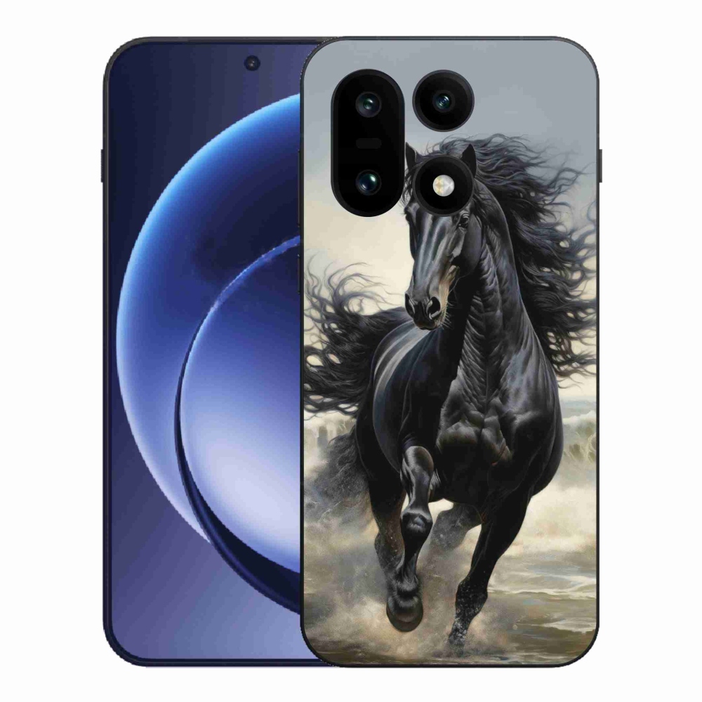 Gélový kryt mmCase na One Plus 15 - bežiaci čierny kôň