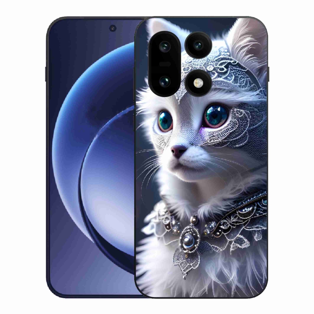 Gélový kryt mmCase na One Plus 15 - biela mačka