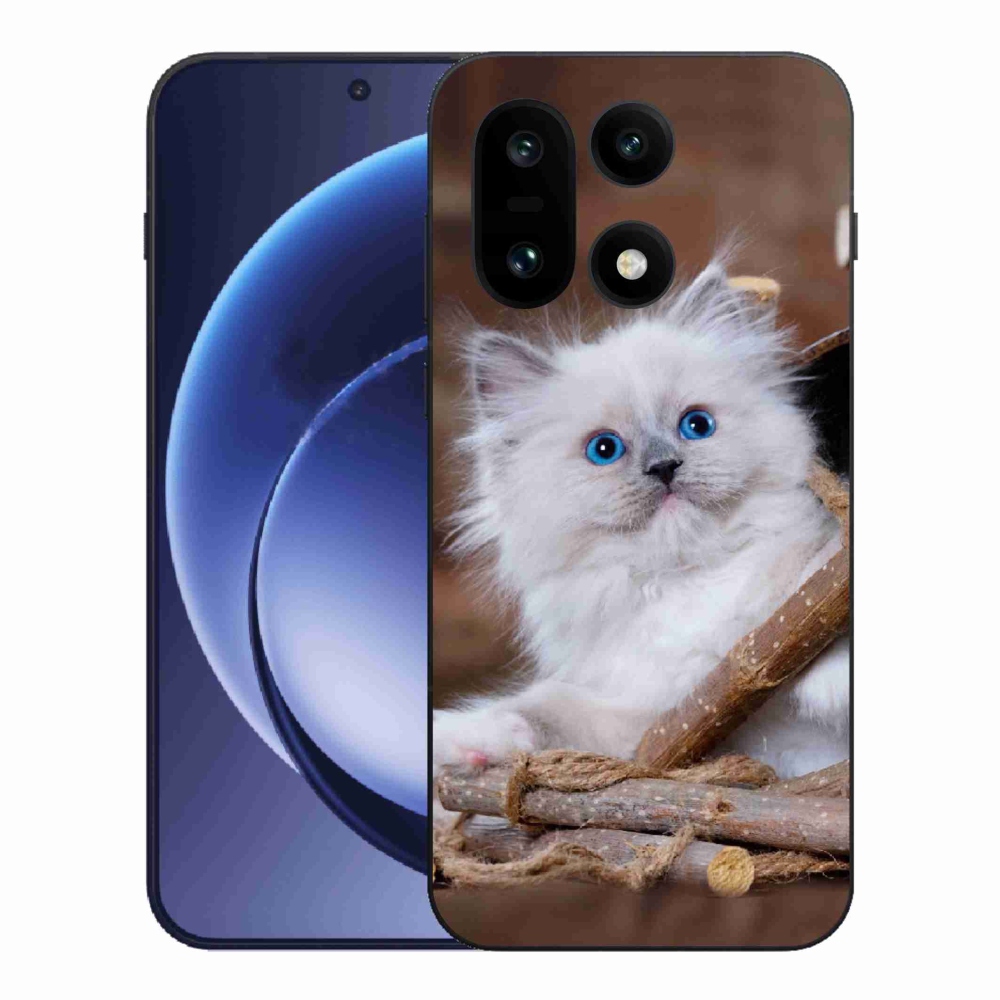Gélový kryt mmCase na One Plus 15 - biele mačiatko