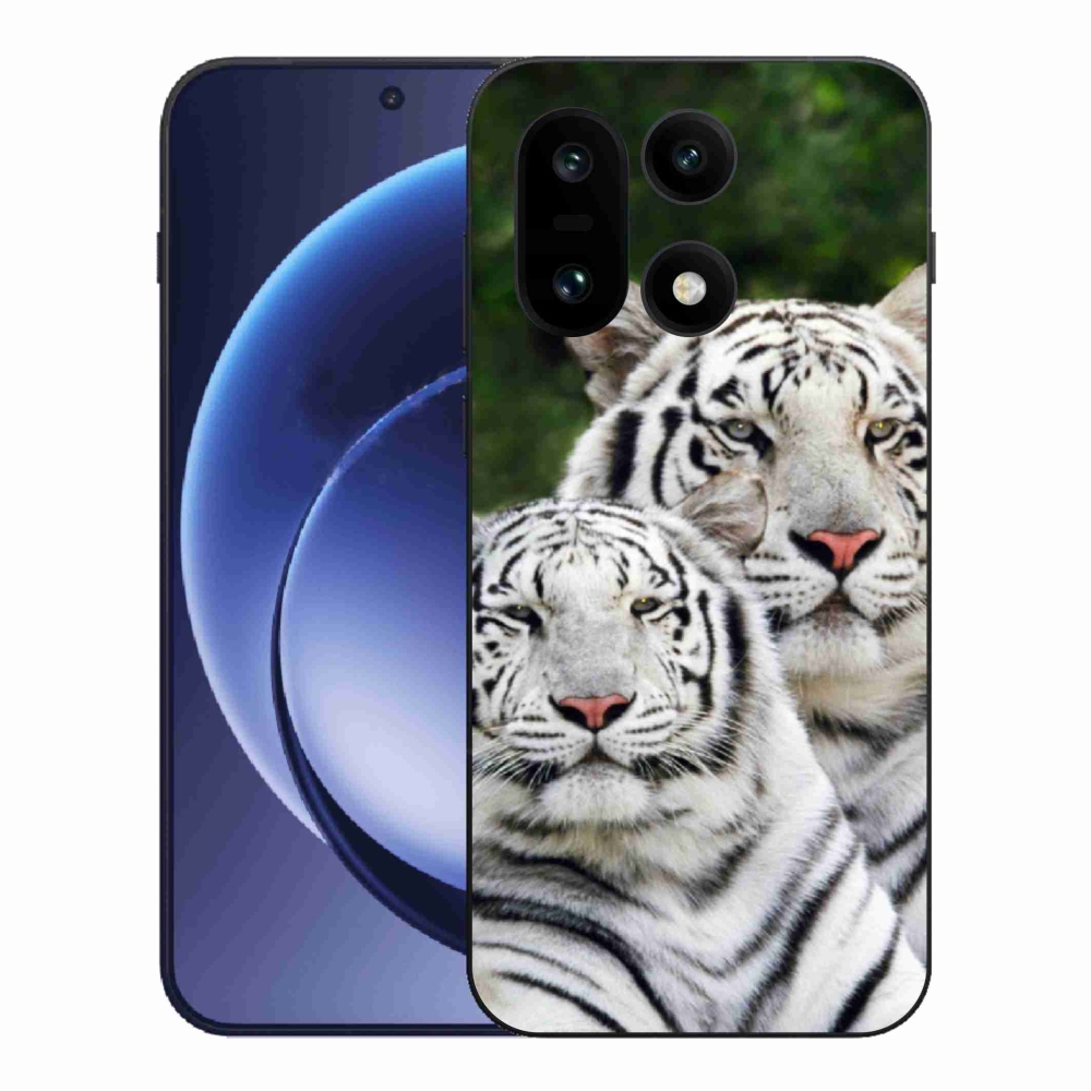 Gélový kryt mmCase na One Plus 15 - bieli tigre
