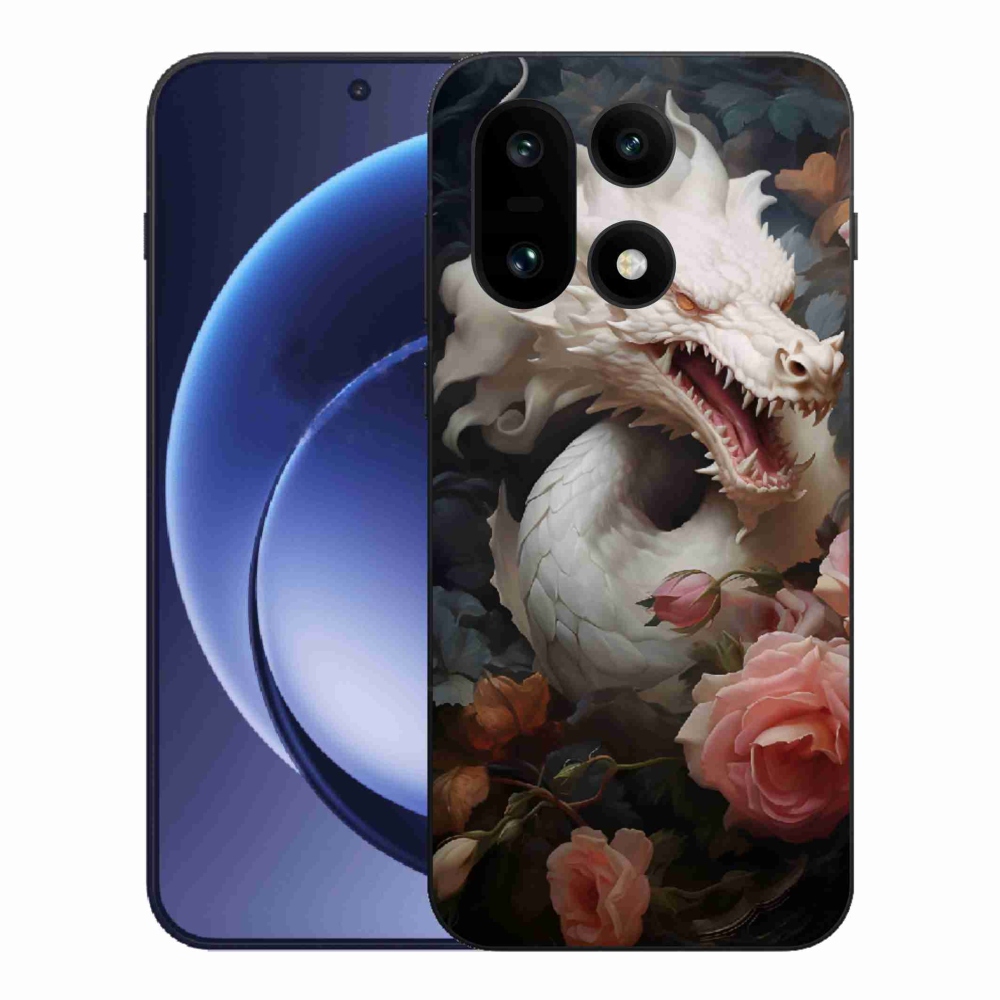 Gélový kryt mmCase na One Plus 15 - biely drak