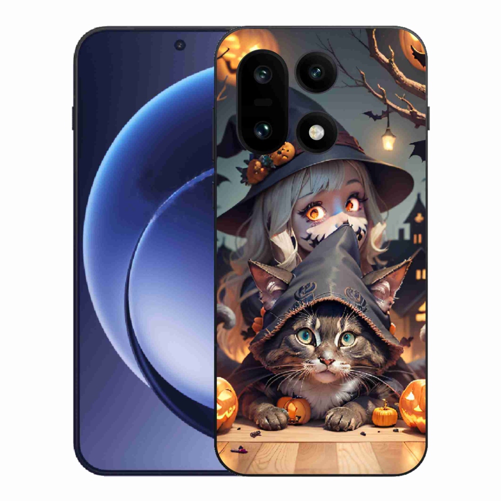 Gélový kryt mmCase na One Plus 15 - čarodejnica s mačkou