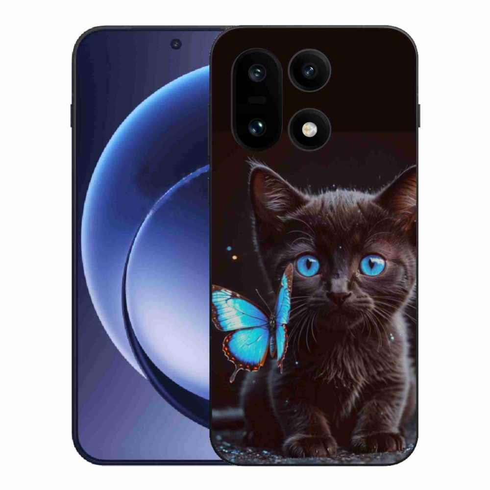Gélový kryt mmCase na One Plus 15 - čierne mačiatko 3