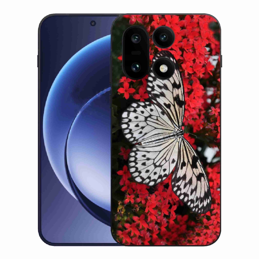Gélový kryt mmCase na One Plus 15 - čiernobiely motýľ 1