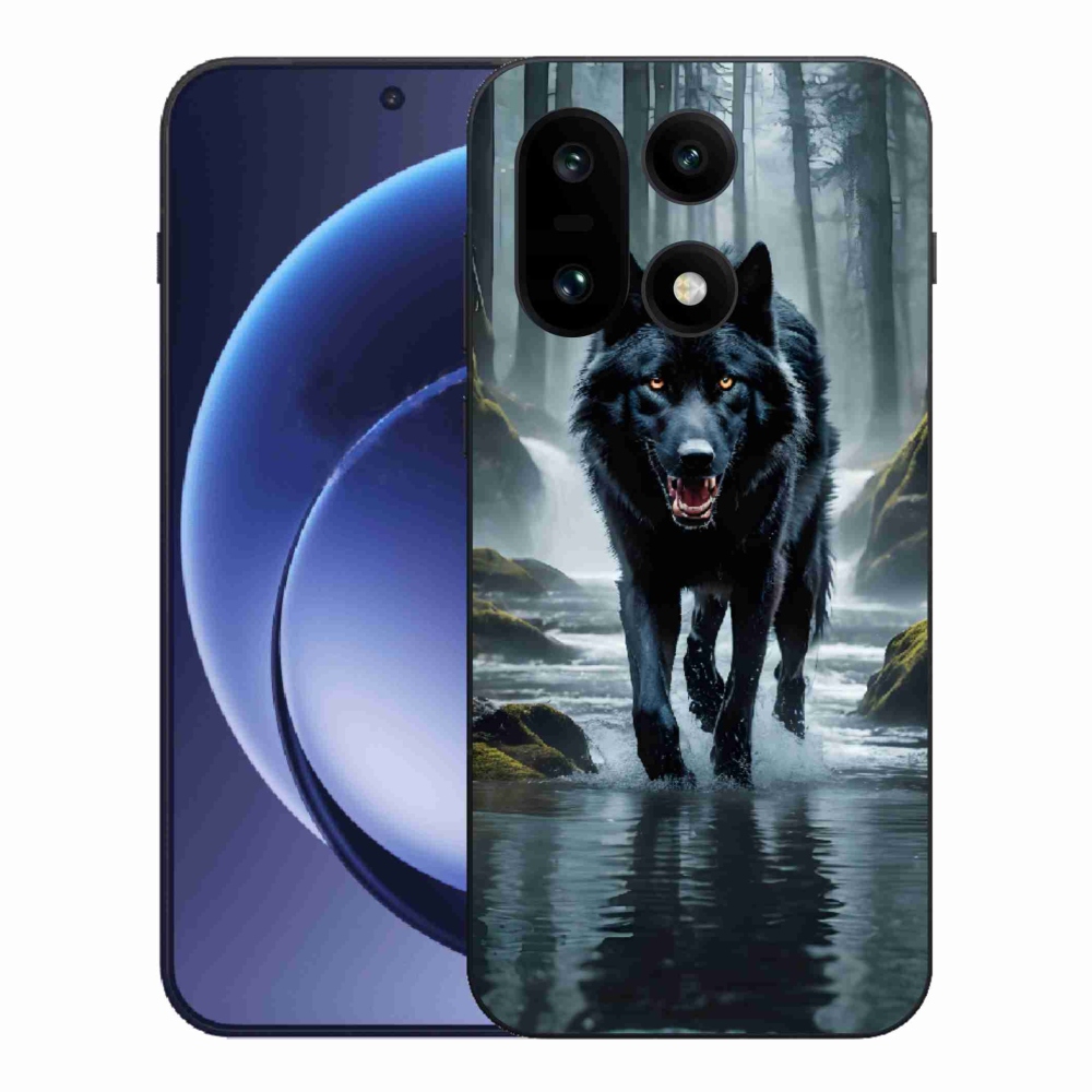 Gélový kryt mmCase na One Plus 15 - čierny vlk