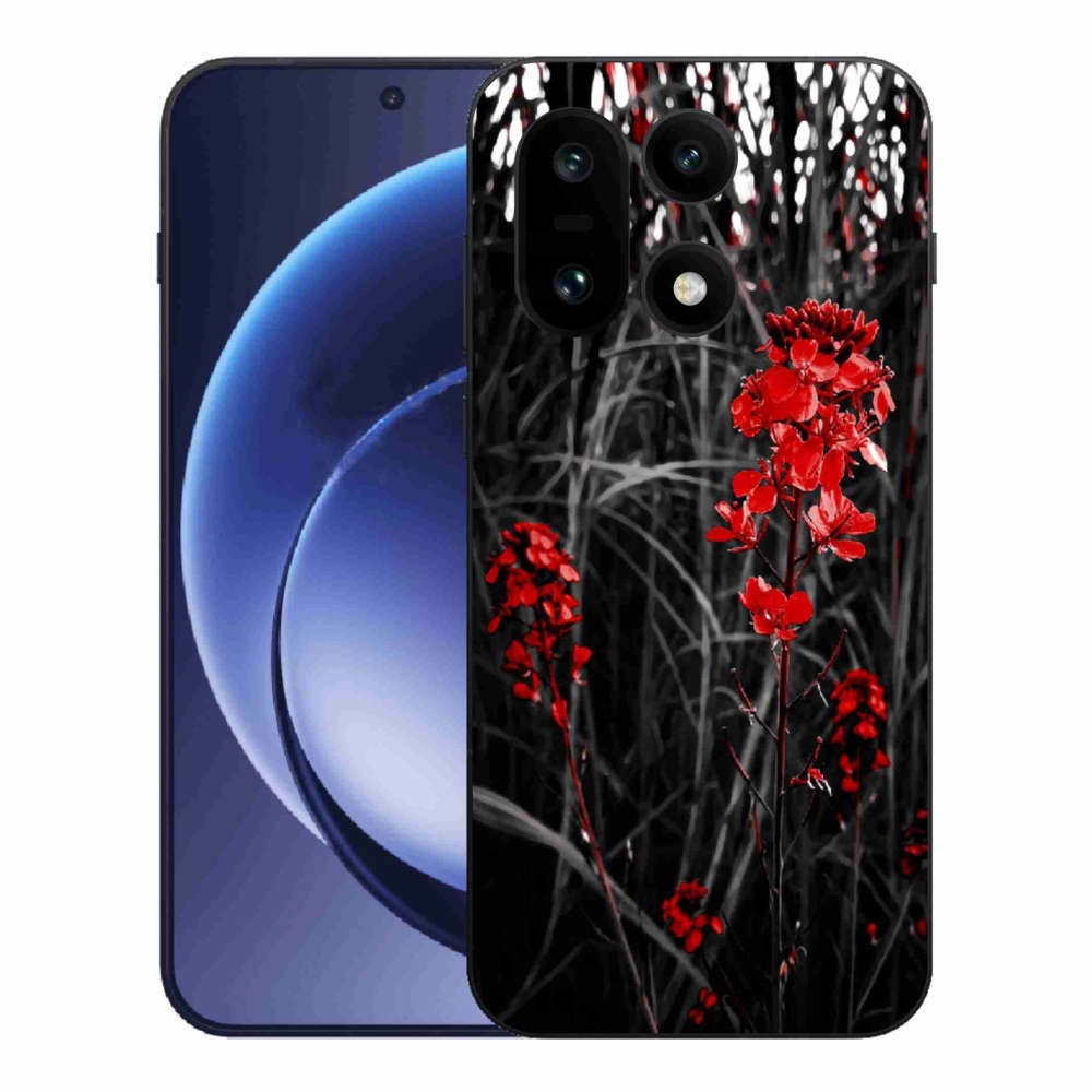 Gélový kryt mmCase na One Plus 15 - červená rastlina