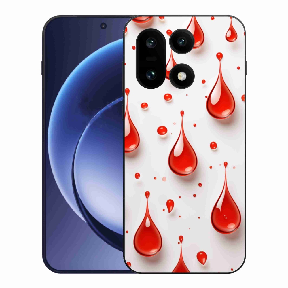 Gélový kryt mmCase na One Plus 15 - červené kvapky