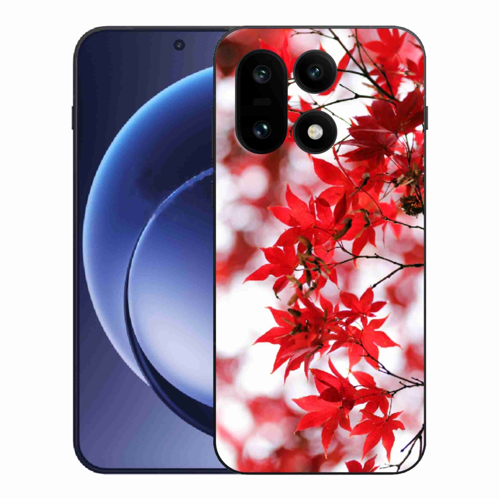 Gélový kryt mmCase na One Plus 15 - červené listy