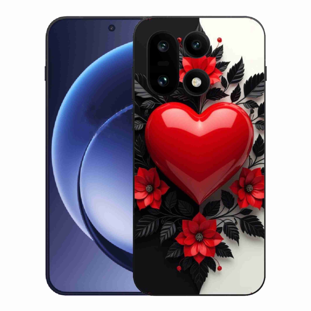 Gélový kryt mmCase na One Plus 15 - červené srdce