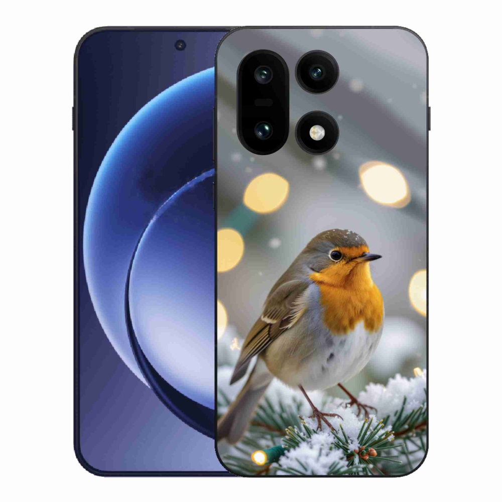 Gélový kryt mmCase na One Plus 15 - červienka v zime