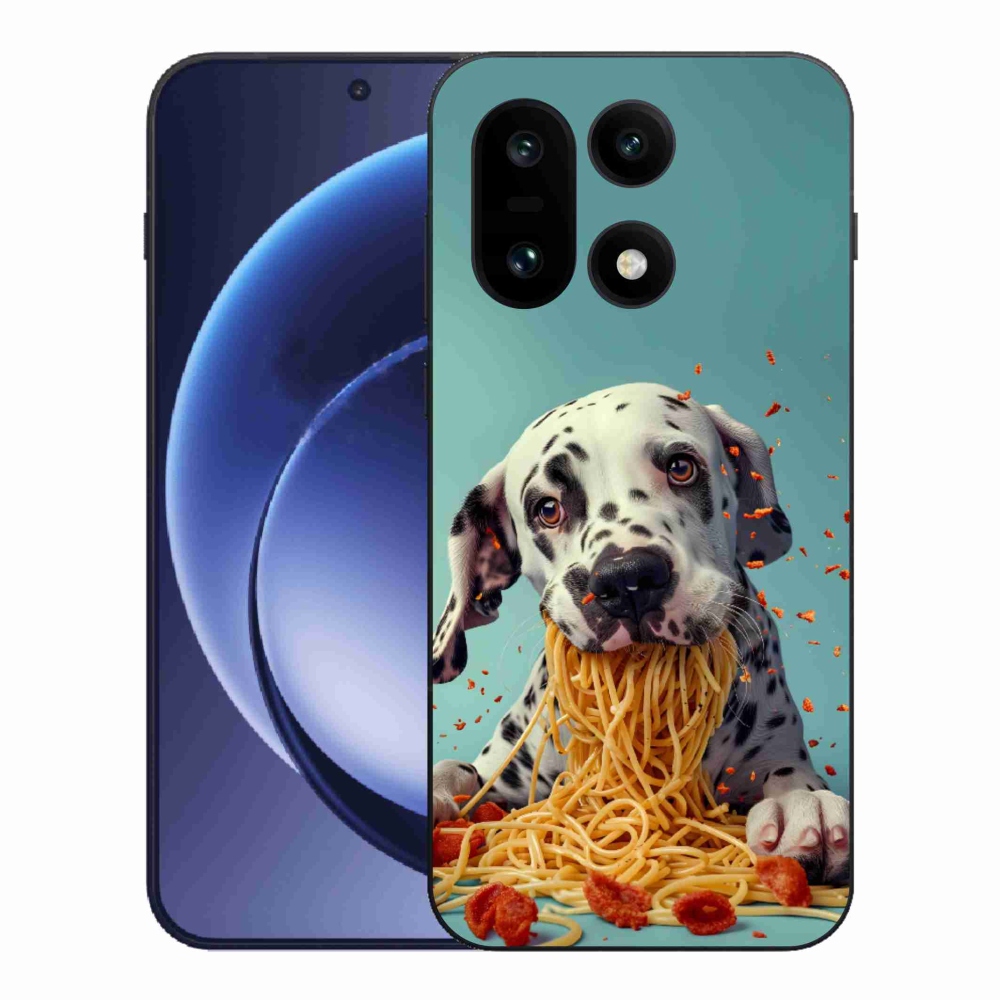 Gélový kryt mmCase na One Plus 15 - dalmatín a špagety