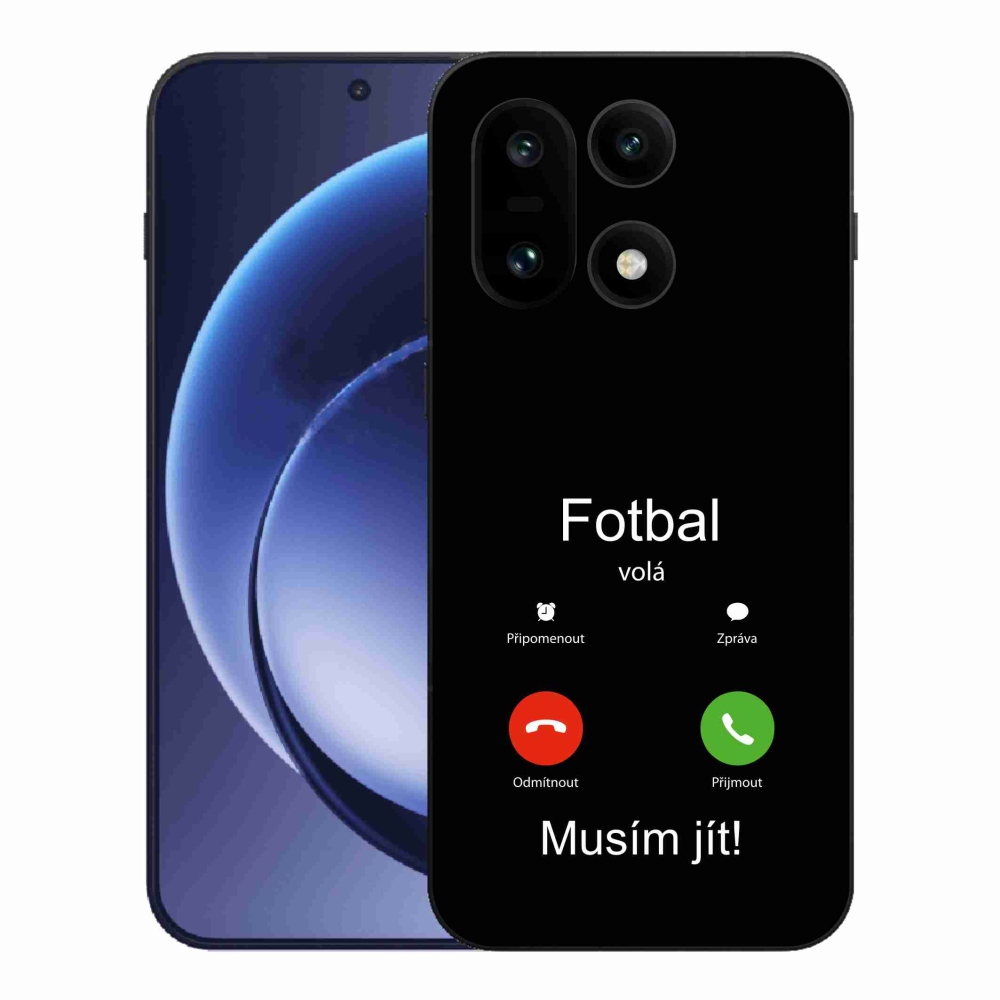Gélový kryt mmCase na One Plus 15 - futbal volá čierne pozadie