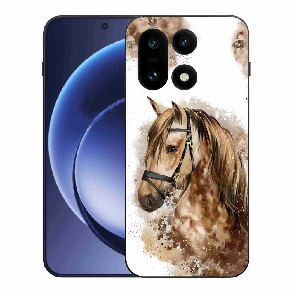 Gélový kryt mmCase na One Plus 15 - hnedý kreslený kôň