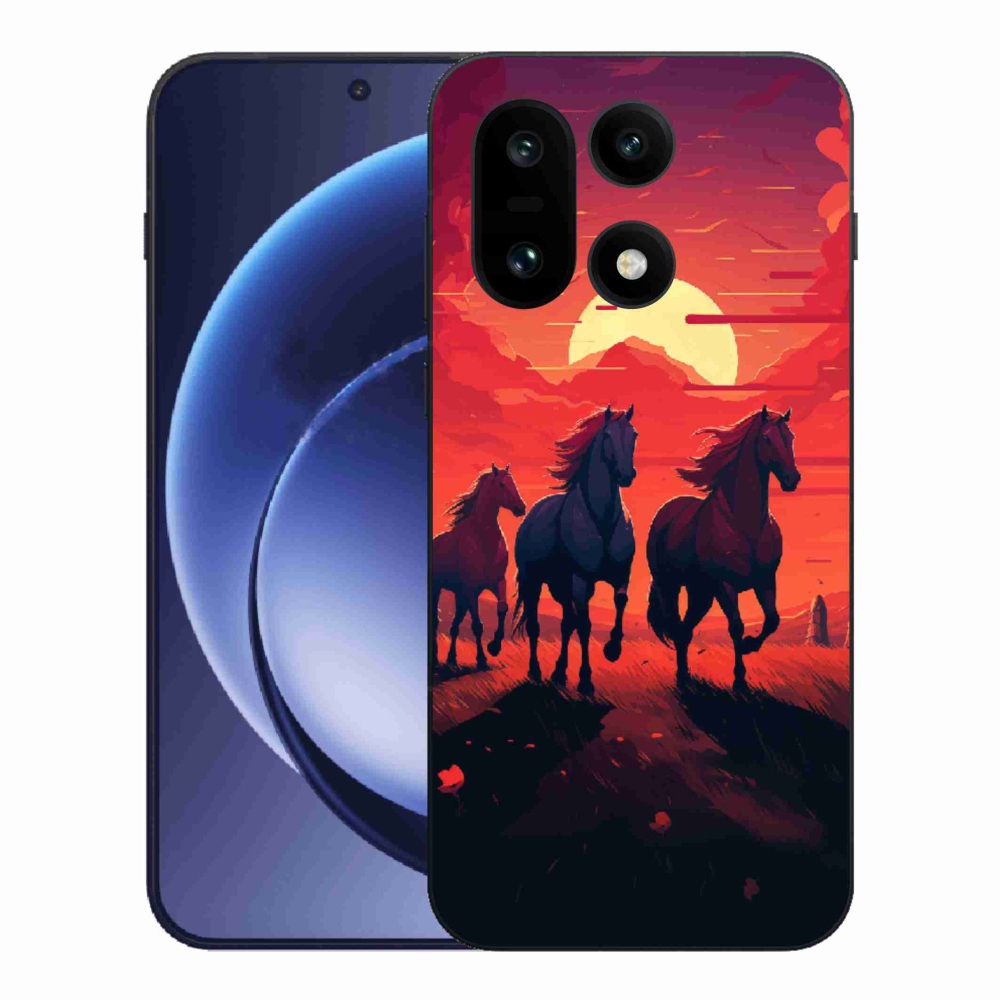Gélový kryt mmCase na One Plus 15 - kone a západ slnka