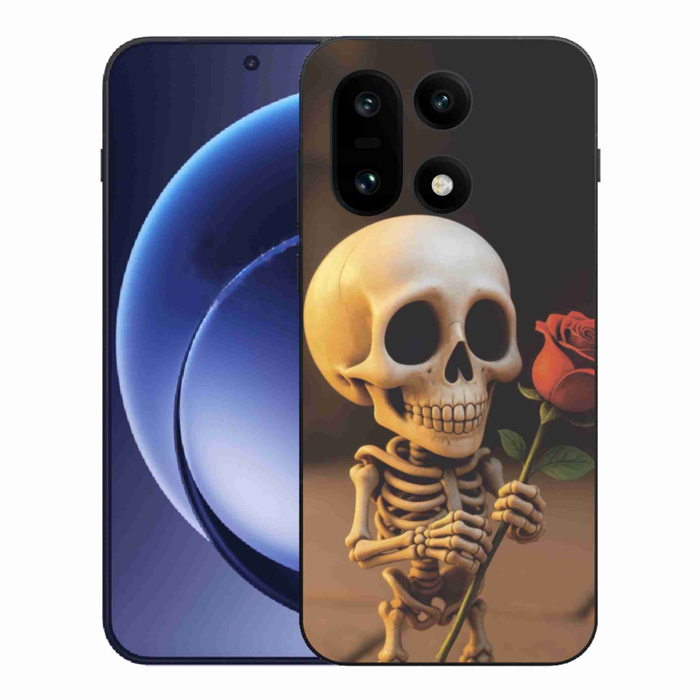Gélový kryt mmCase na One Plus 15 - kostlivec s ružou