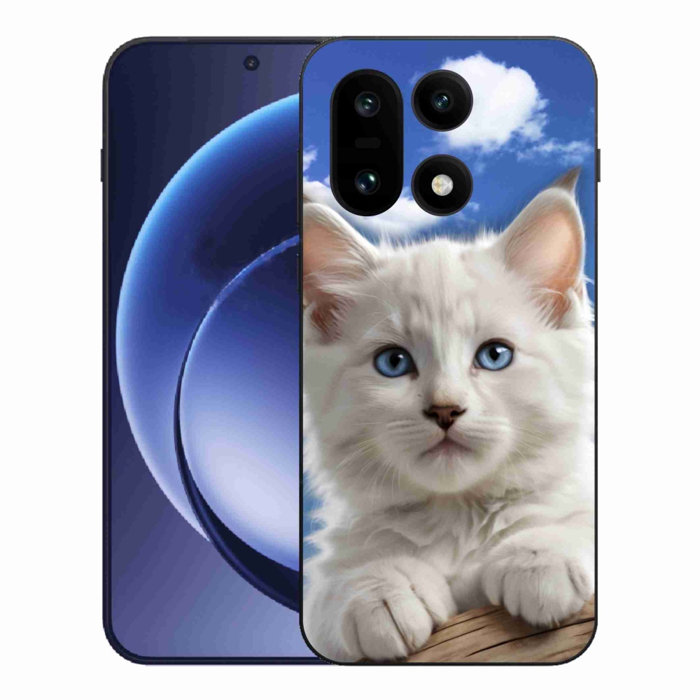 Gélový kryt mmCase na One Plus 15 - mačiatko a oblaky