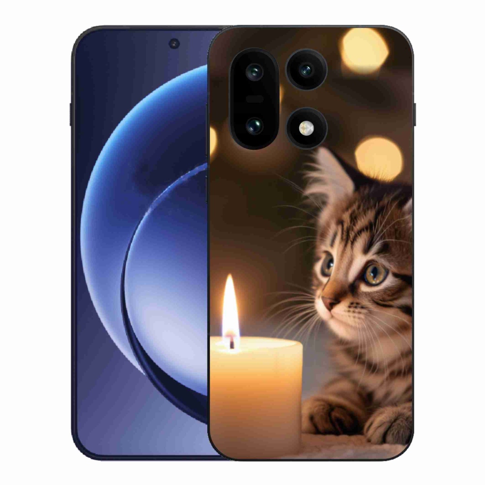 Gélový kryt mmCase na One Plus 15 - mačiatko a sviečka