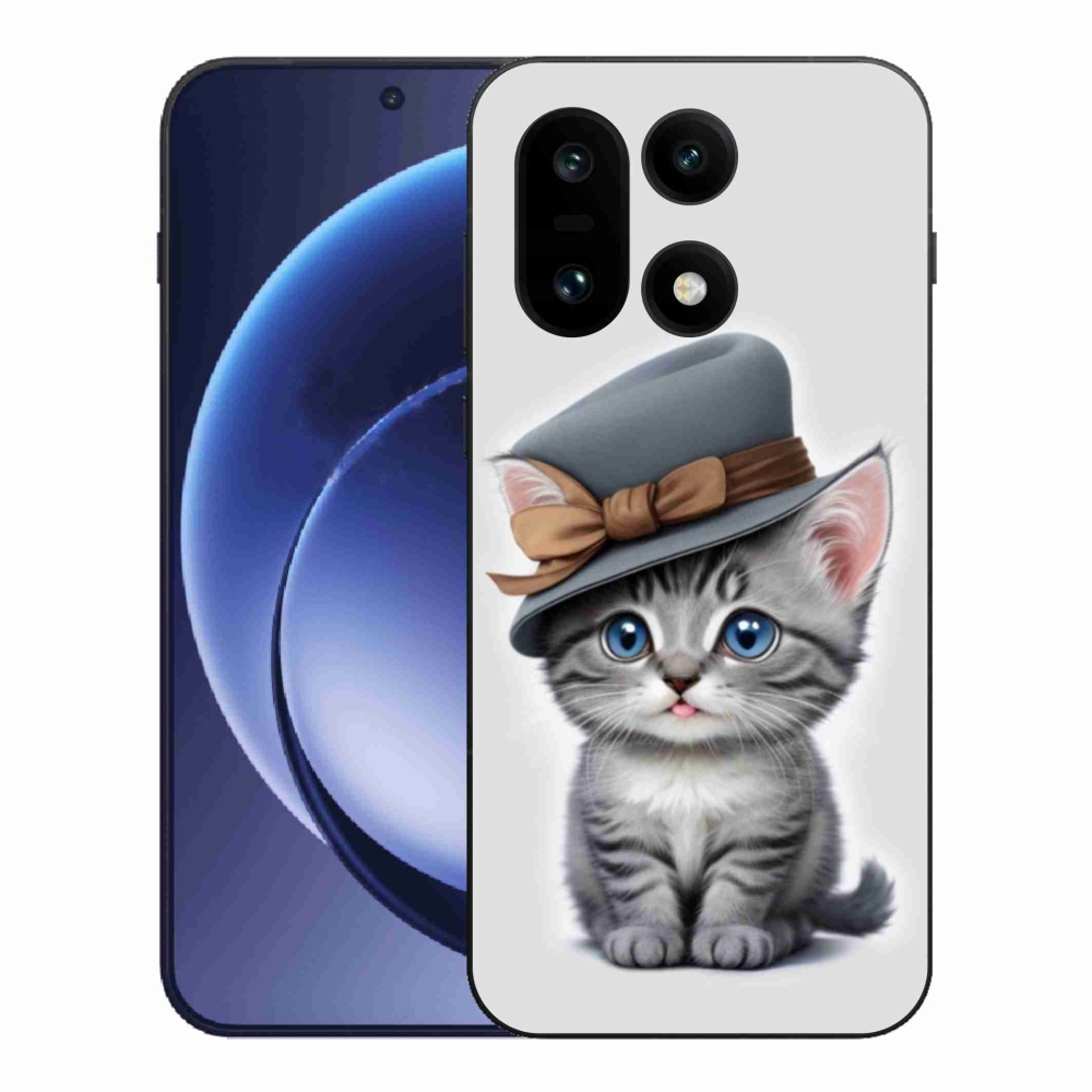 Gélový kryt mmCase na One Plus 15 - mačiatko s klobúkom