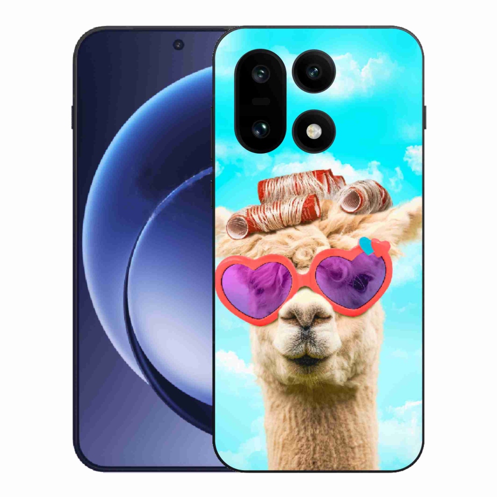 Gélový kryt mmCase na One Plus 15 - lama s okuliarmi