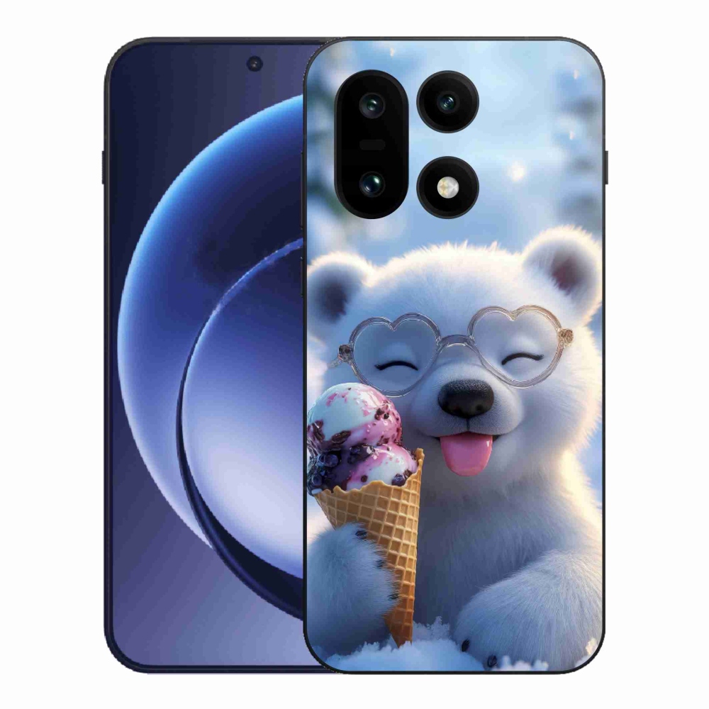 Gélový kryt mmCase na One Plus 15 - medvedík so zmrzlinou