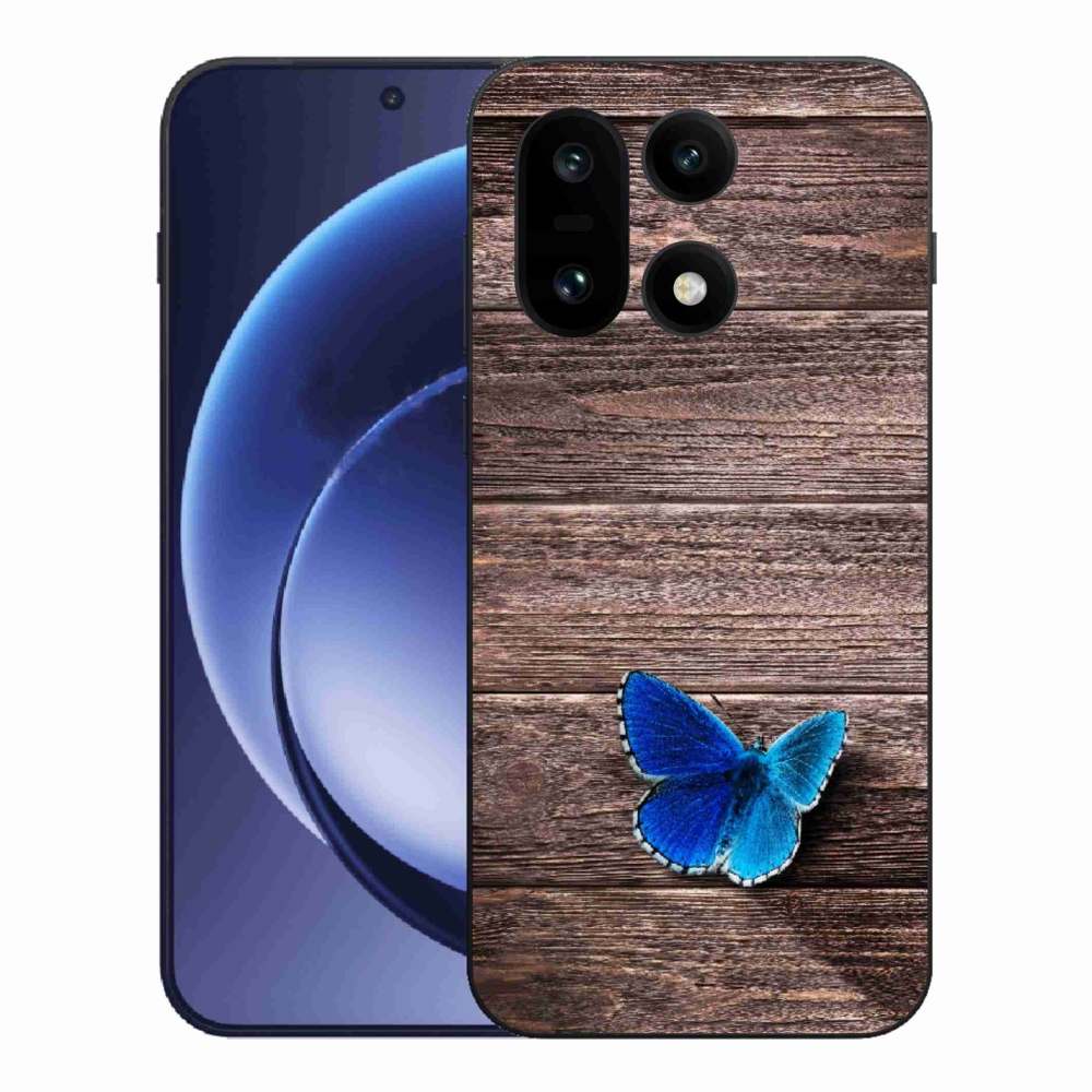 Gélový kryt mmCase na One Plus 15 - modrý motýľ 1