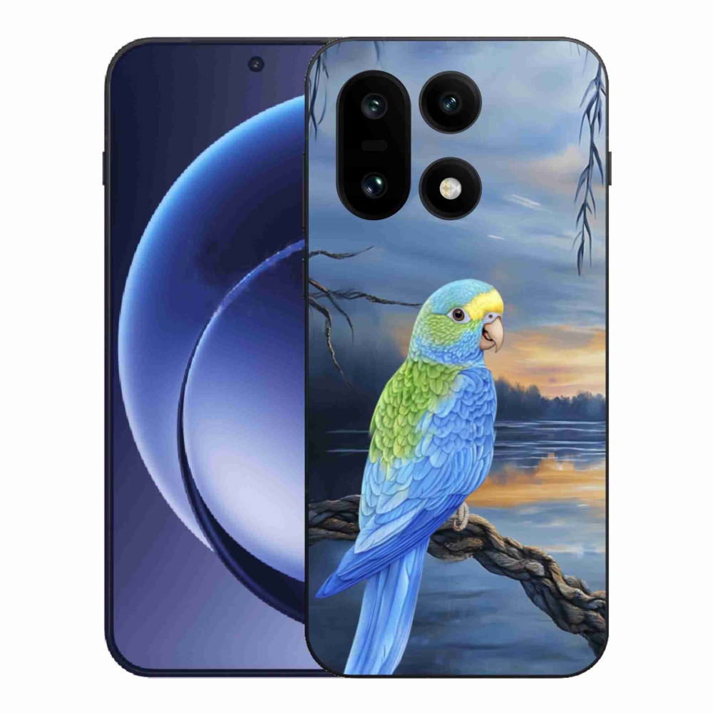 Gélový kryt mmCase na One Plus 15 - modrý papagáj