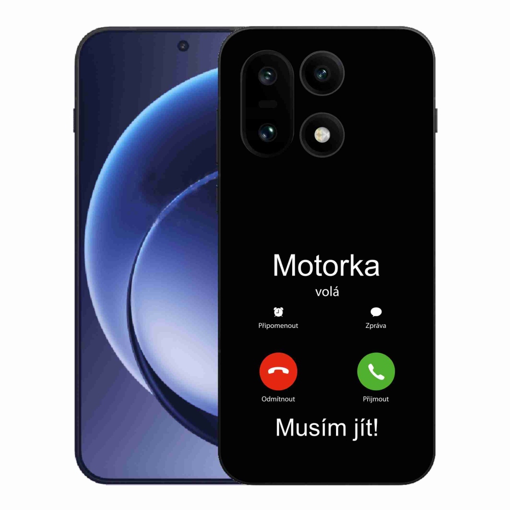 Gélový kryt mmCase na One Plus 15 - motorka volá čierne pozadie
