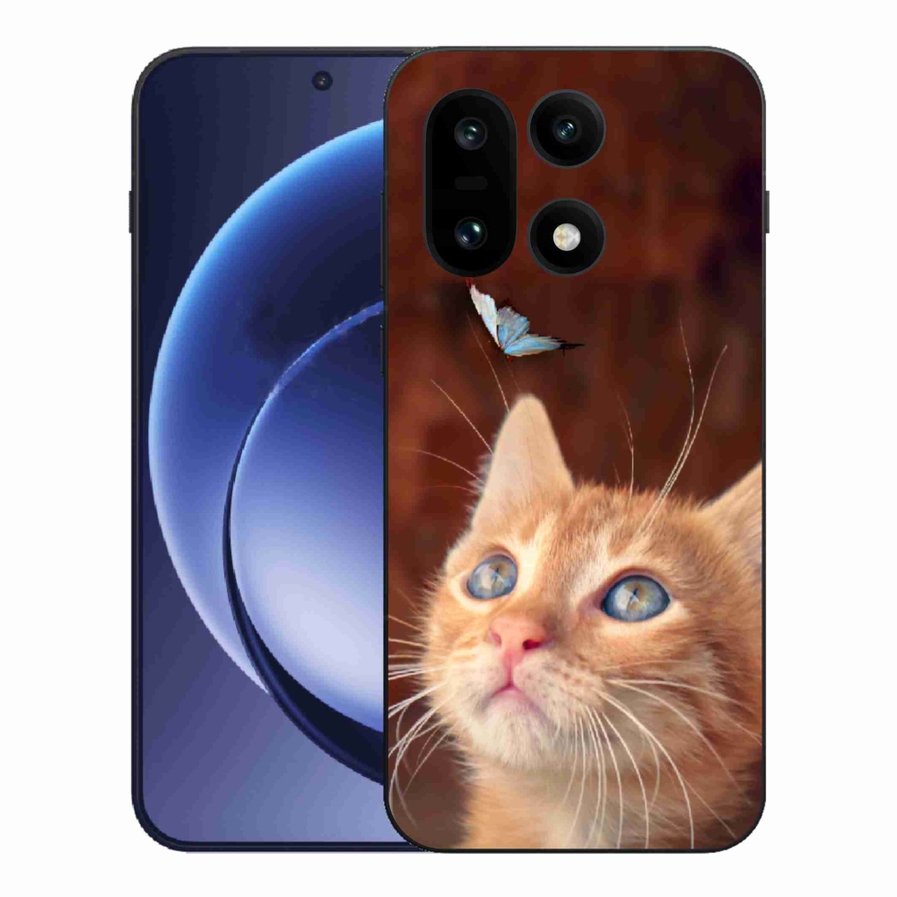 Gélový kryt mmCase na One Plus 15 - motýľ a mačiatko