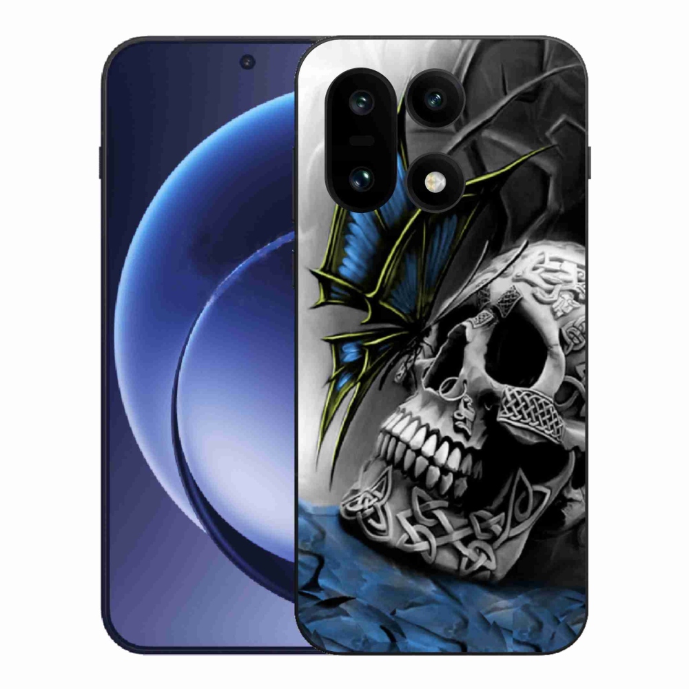Gélový kryt mmCase na One Plus 15 - motýľ a lebka