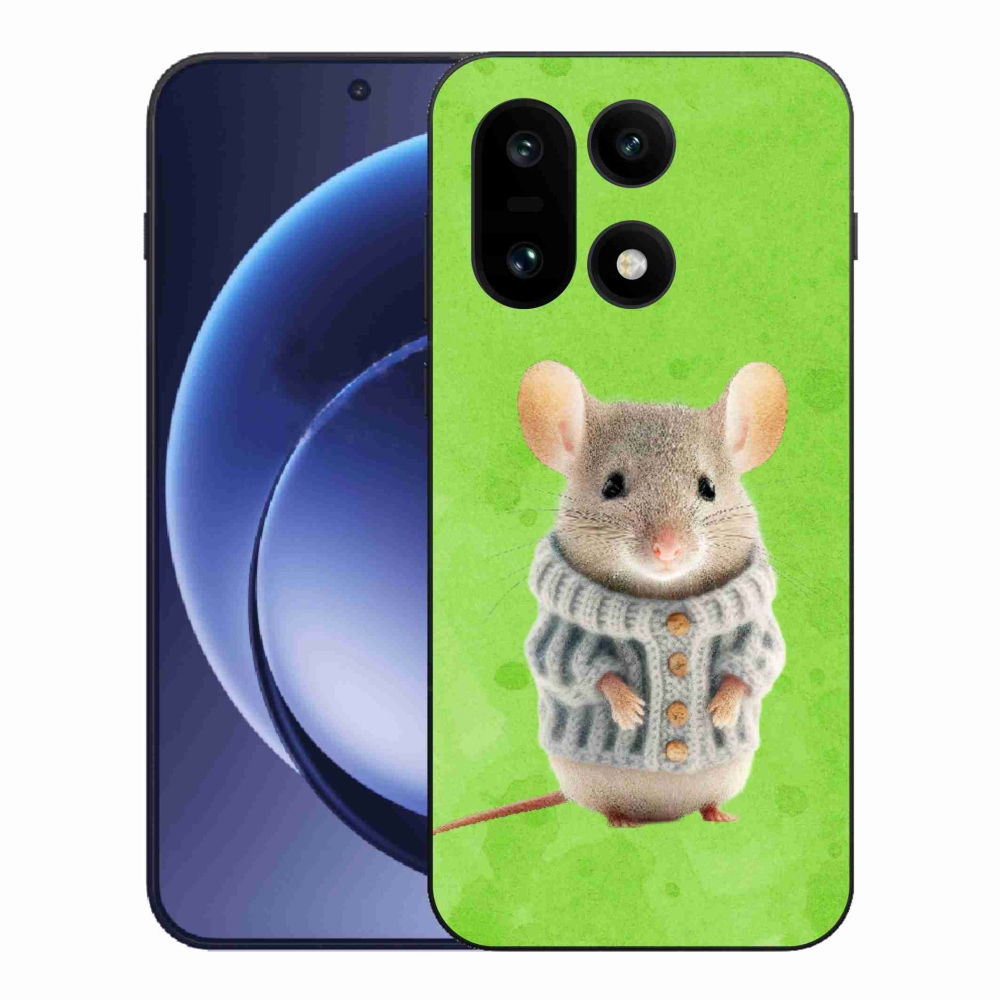 Gélový kryt mmCase na One Plus 15 - myška vo svetri